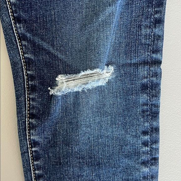 New AG THE FARRAH SKINNY ANKLE high-rise skinny ankle Distressed Jeans Size 27 - Picture 9 of 12
